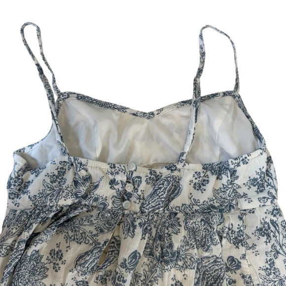 Floral Maxi Dress in Blue and White - Picture 5 of 8